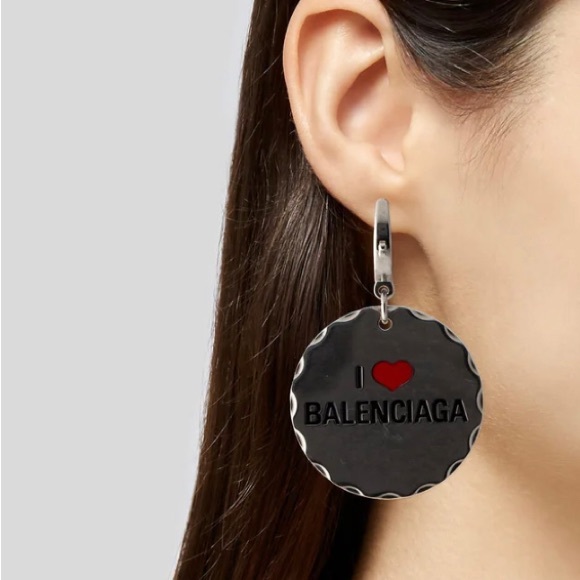 NIB BALENCIAGA Love Token Drop Earrings - Picture 3 of 7